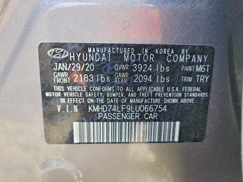 2020 HYUNDAI ELANTRA SE 13