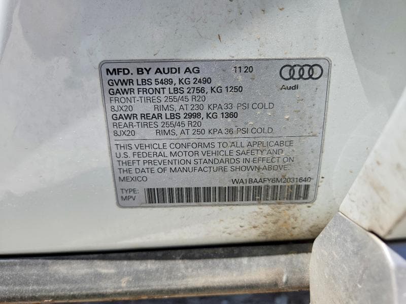2021 AUDI Q5 PREMIUM PLUS 12