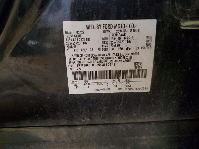 2022 FORD EXPLORER XLT 14