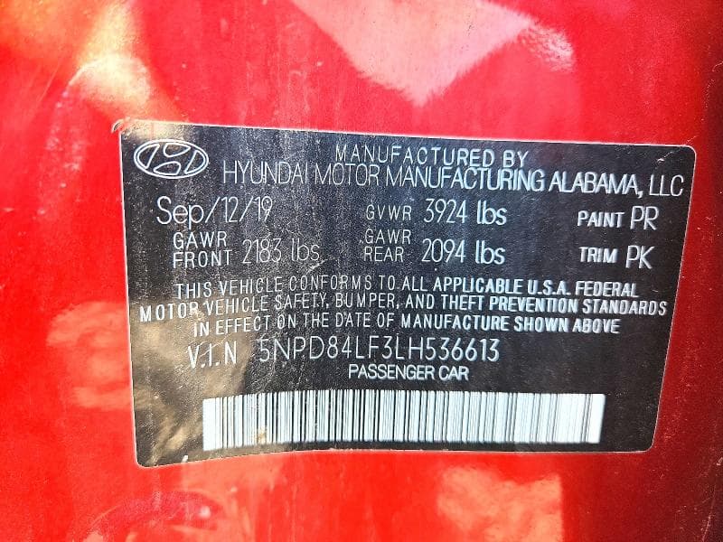2020 HYUNDAI ELANTRA SEL 13