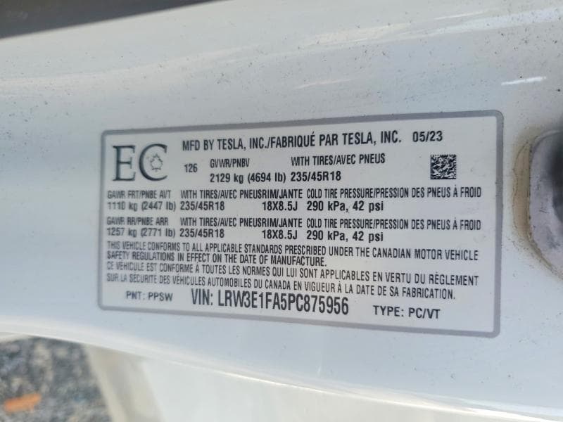 2023 TESLA MODEL 3 13