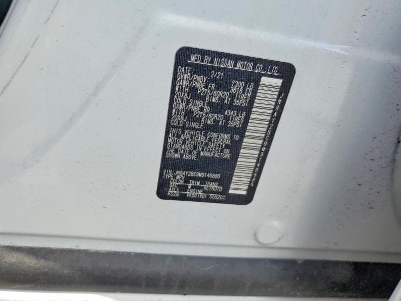 2021 NISSAN ARMADA SL 13