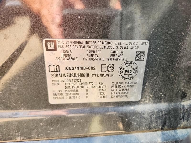 2018 GMC TERRAIN SLT 14