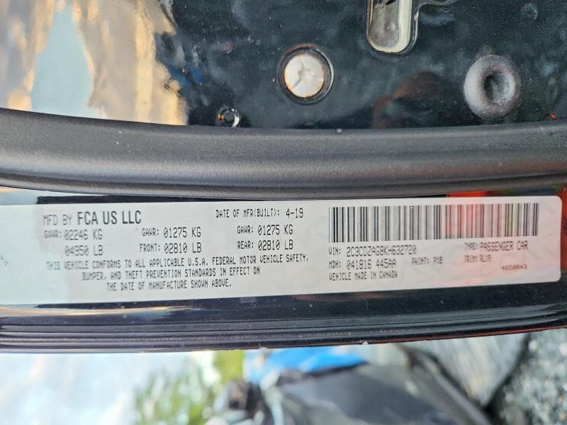 2019 DODGE CHALLENGER SXT 12
