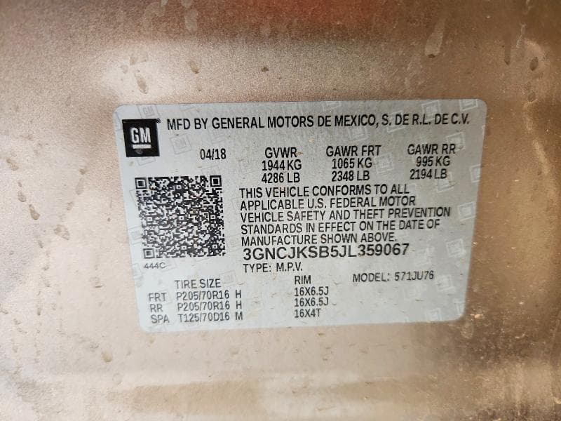 2018 CHEVROLET TRAX LS 13