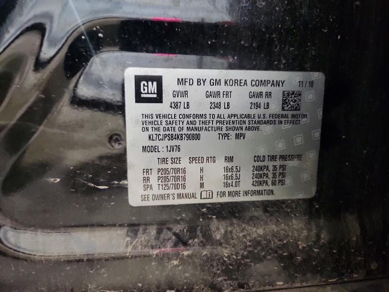 2019 CHEVROLET TRAX 1LT 13