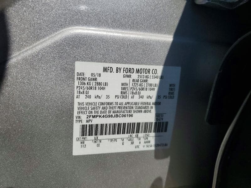 2018 FORD EDGE SE 13