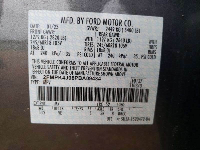 2023 FORD EDGE SEL 13