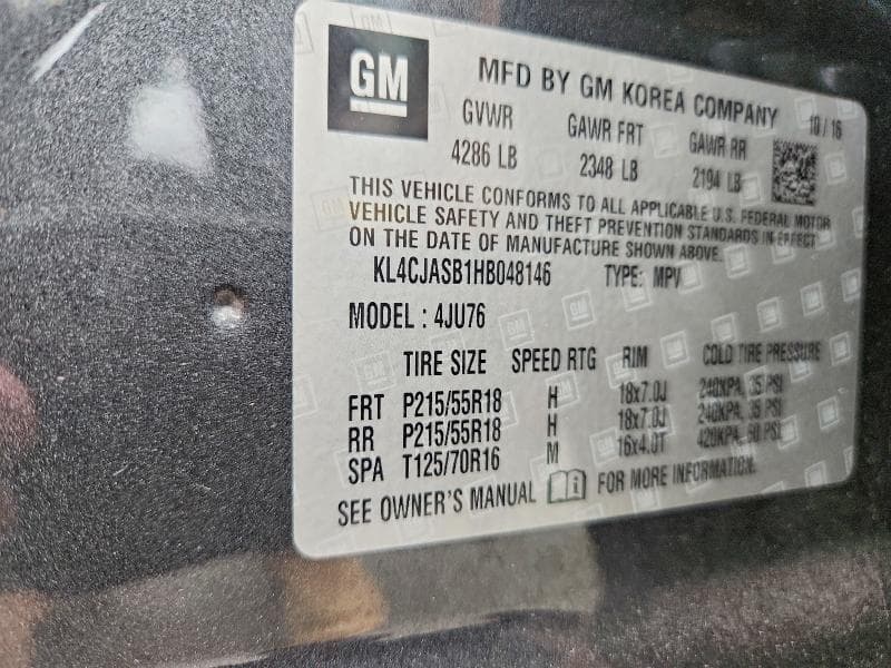 2017 BUICK ENCORE PREFERRED 12