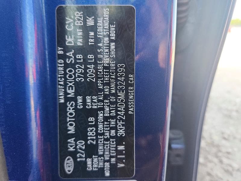 2021 KIA FORTE LXS 12