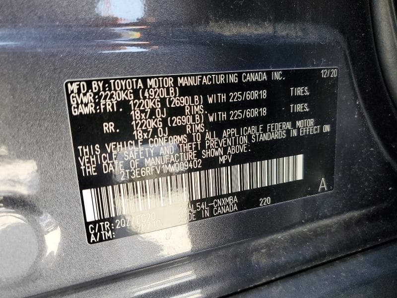 2021 TOYOTA RAV4 XSE 14