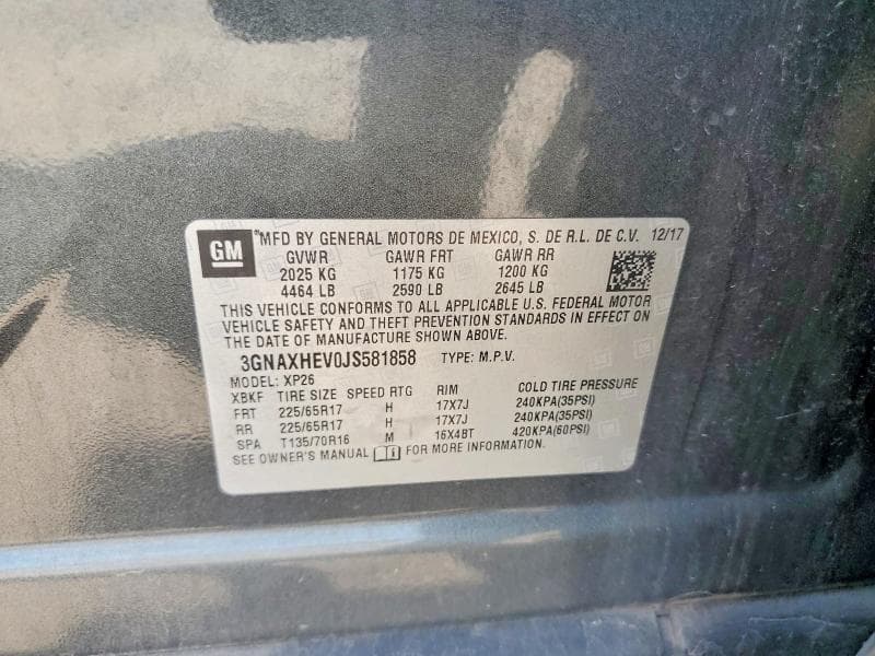 2018 CHEVROLET EQUINOX LS 12