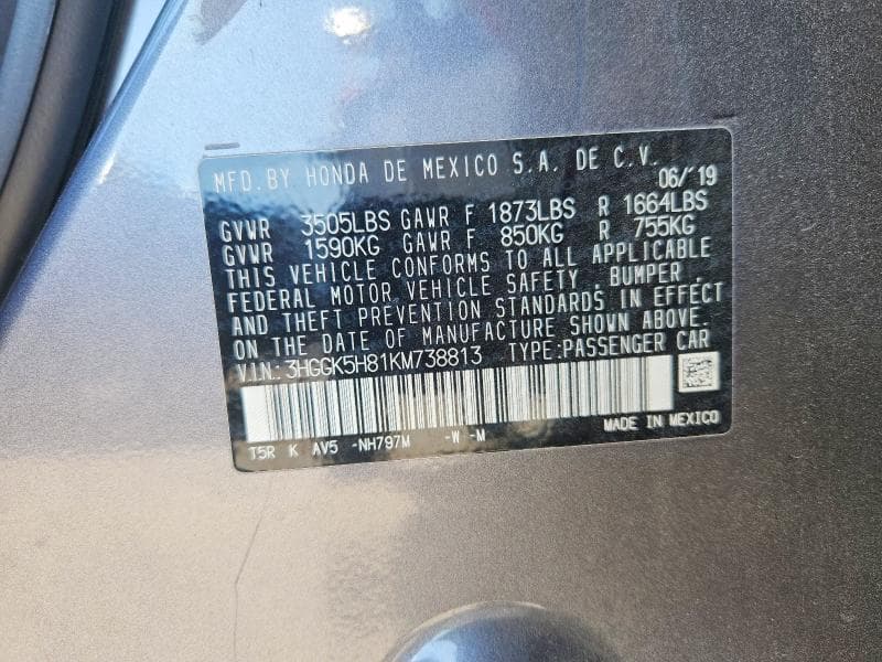 2019 HONDA FIT EX 13