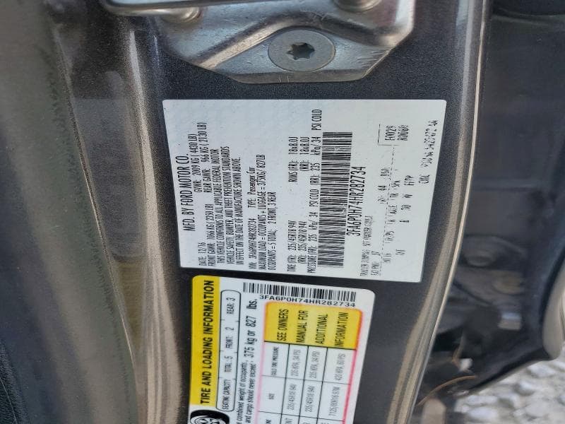 2017 FORD FUSION SE 12