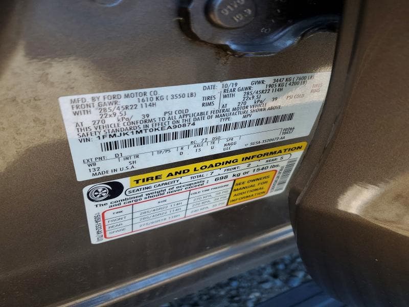 2019 FORD EXPEDITION MAX PLATINUM 14
