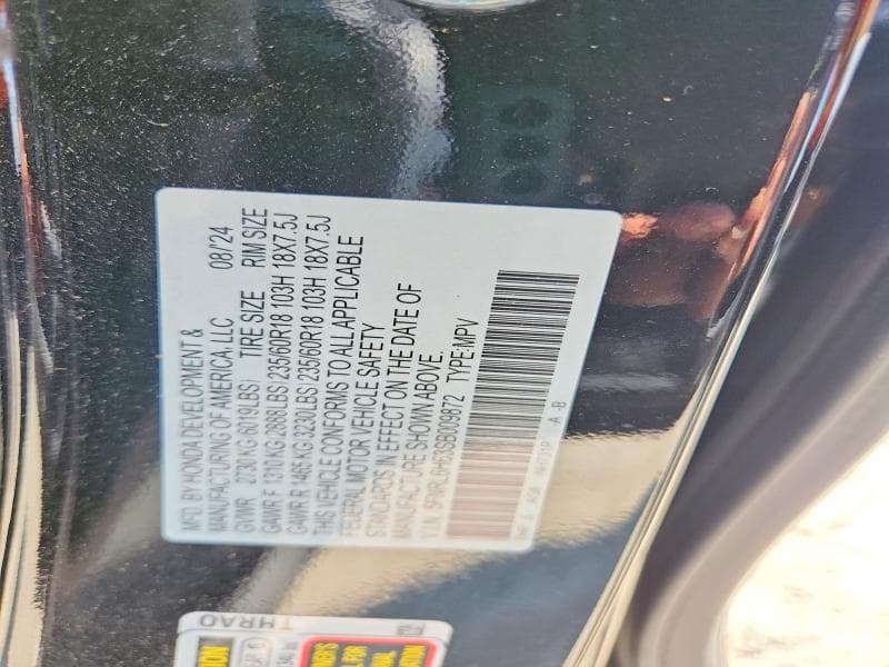 2025 HONDA ODYSSEY EXL 13