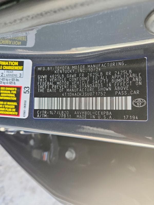 2025 TOYOTA CAMRY XSE 12