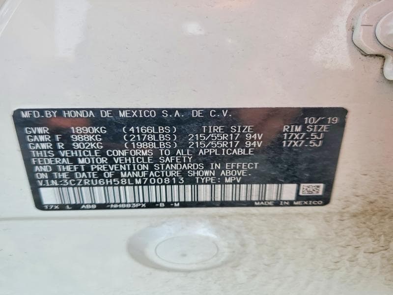 2020 HONDA HR-V EX 14