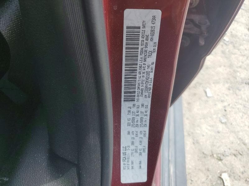 2019 RAM 1500 LIMITED 12