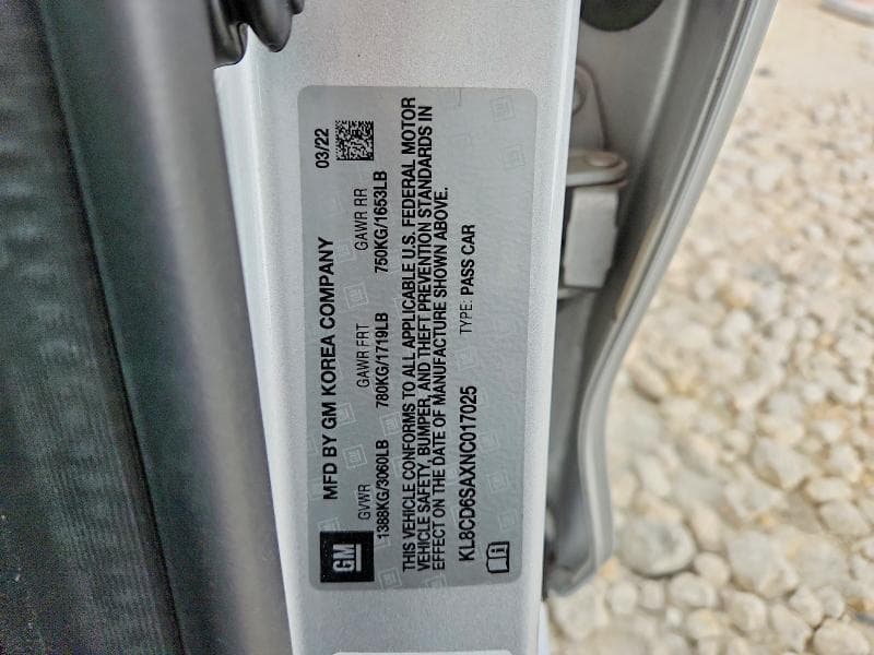 2022 CHEVROLET SPARK 1LT 12