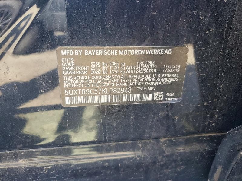 2019 BMW X3 XDRIVE30I 13