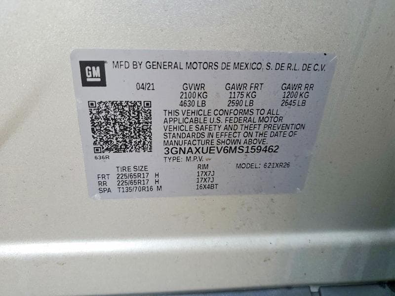 2021 CHEVROLET EQUINOX LT 13