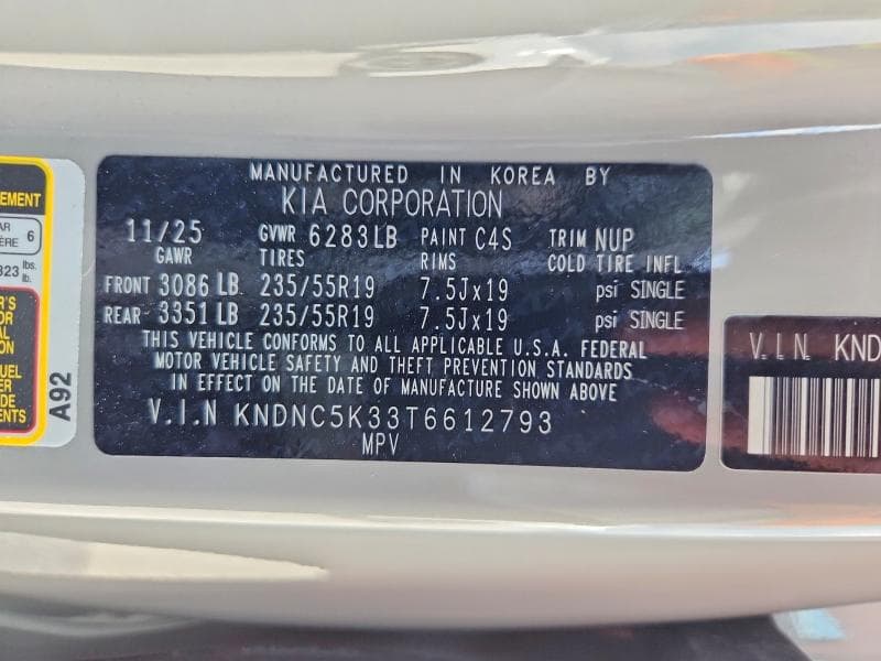 2026 KIA CARNIVAL EX 13