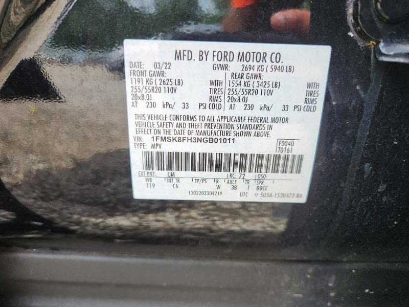 2022 FORD EXPLORER LIMITED 13