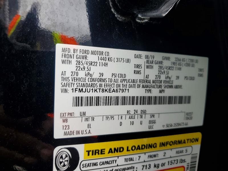 2019 FORD EXPEDITION LIMITED 13