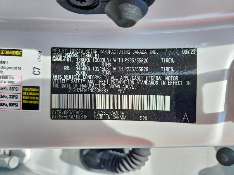 2022 LEXUS RX 350 350 14