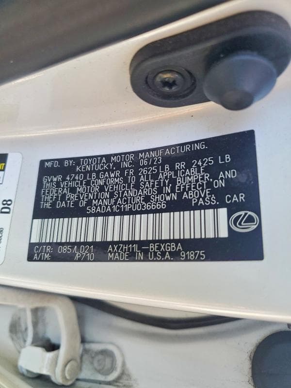 2023 LEXUS ES 300H BASE 12