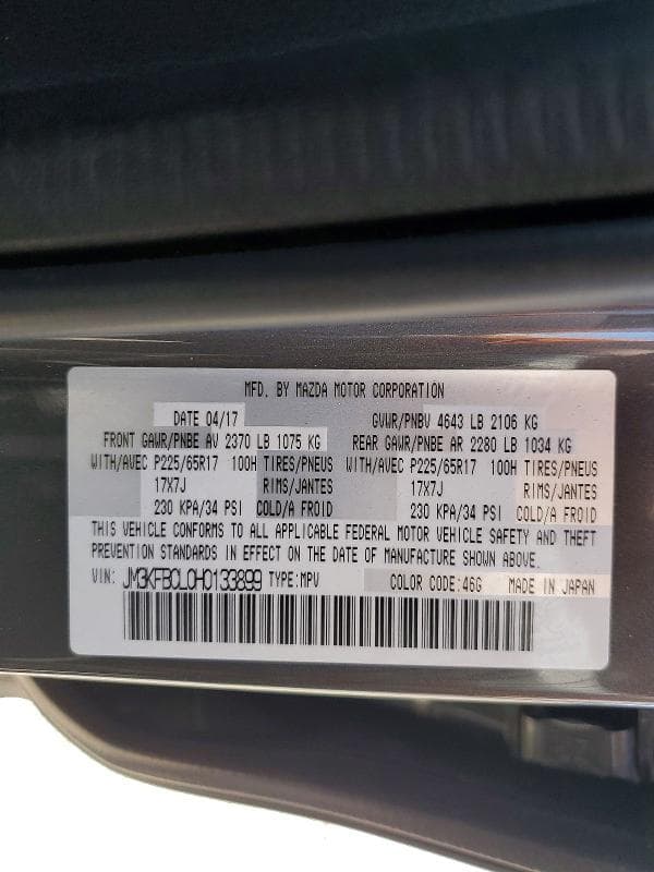 2017 MAZDA CX-5 TOURING 13