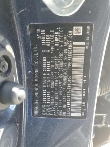 2018 HONDA CIVIC EX 12