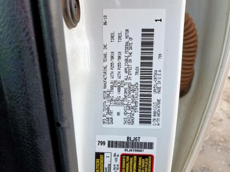 2018 TOYOTA TUNDRA DOUBLE CAB SR 12