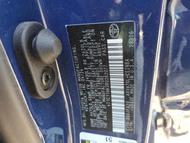 2024 TOYOTA CAMRY LE 12