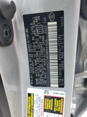 2021 TOYOTA CAMRY SE 12