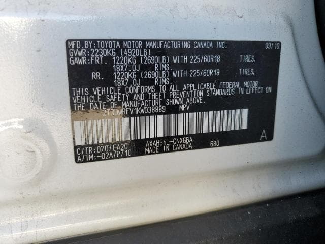 2019 TOYOTA RAV4 LIMITED LIMITED 13