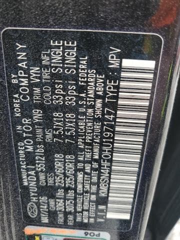 2017 HYUNDAI SANTA FE SE 14