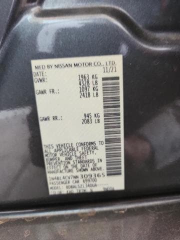 2022 NISSAN ALTIMA SR 12