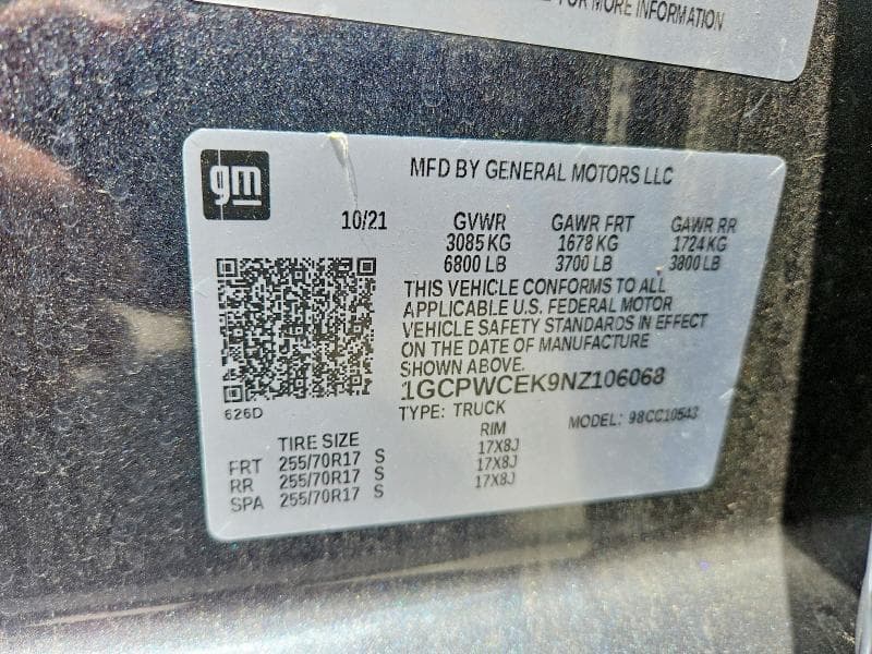 2022 CHEVROLET SILVERADO LTD C1500 LT 12
