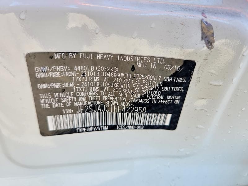 2017 SUBARU FORESTER 2.5I LIMITED 14