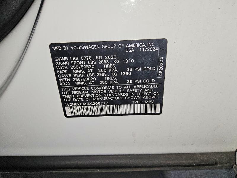 2025 VOLKSWAGEN ATLAS CROSS SPORT SE 13