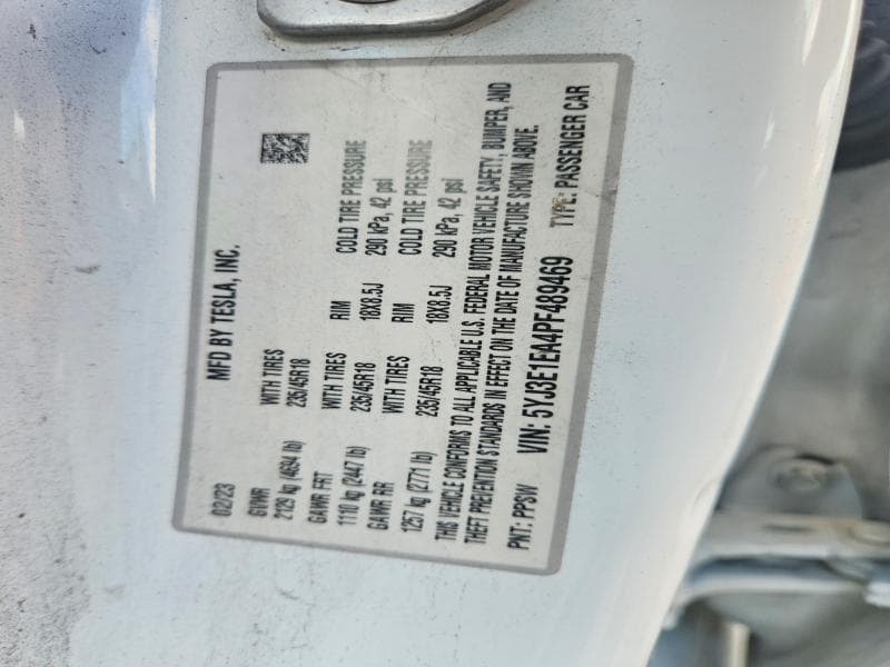 2023 TESLA MODEL 3 12