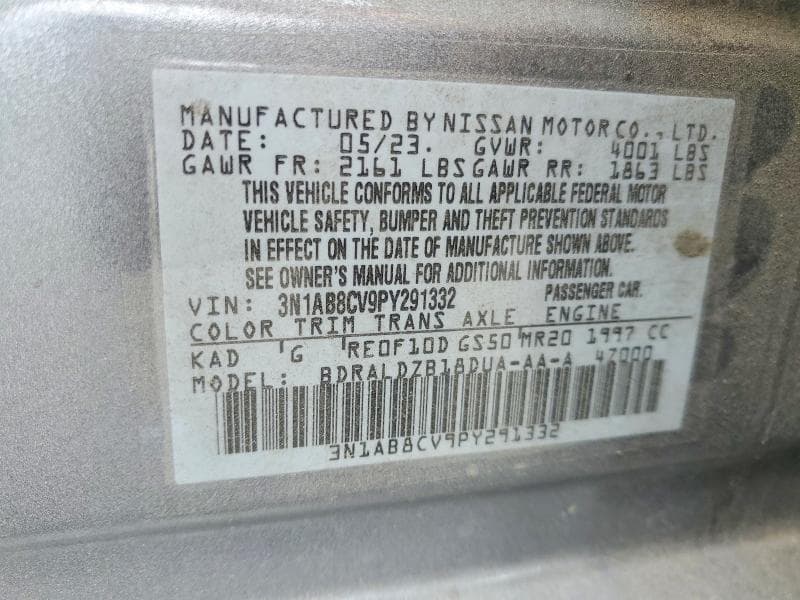2023 NISSAN SENTRA SV 12