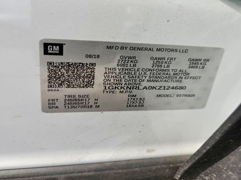2019 GMC ACADIA SLE 14
