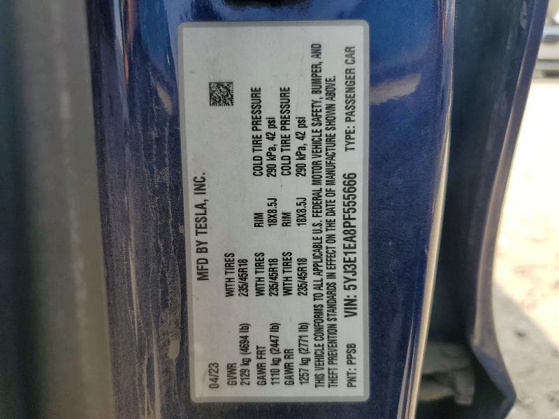 2023 TESLA MODEL 3 12