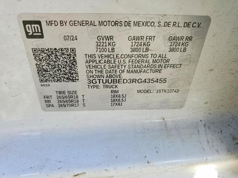 2024 GMC SIERRA K1500 SLE 12