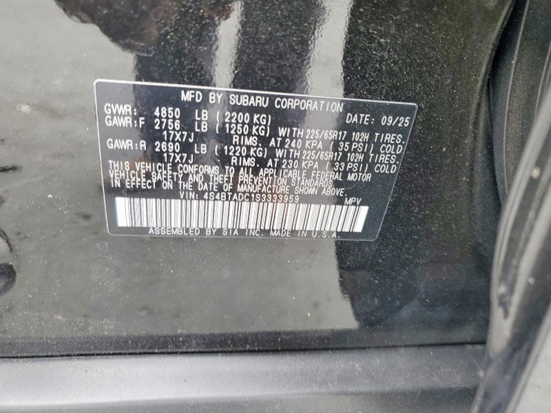 2025 SUBARU OUTBACK PREMIUM 14