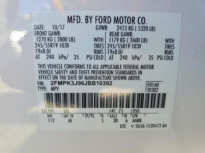 2018 FORD EDGE SEL 13