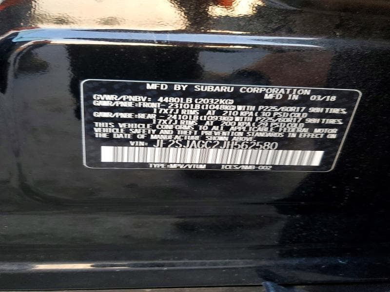 2018 SUBARU FORESTER 2.5I PREMIUM 14